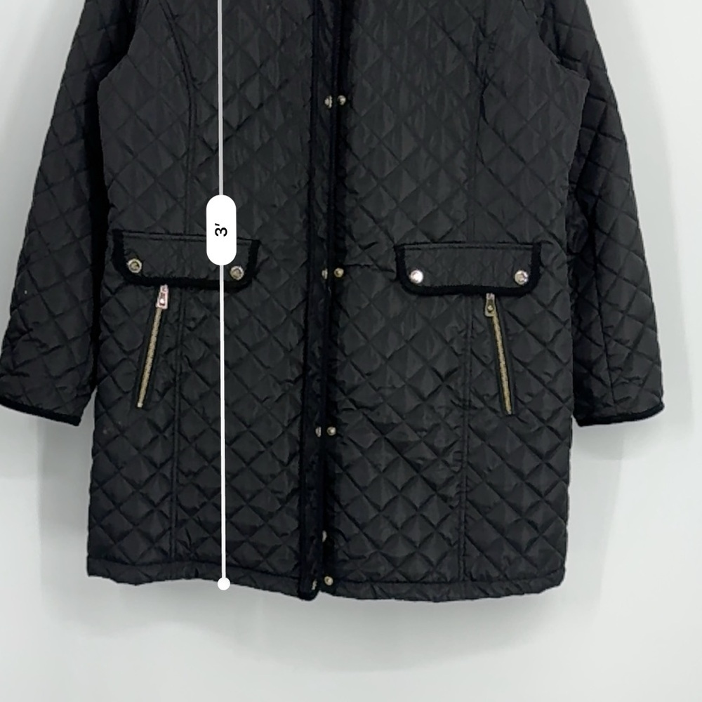 Ralph Lauren black quilted mid length winter jacket - Picture 13 of 13